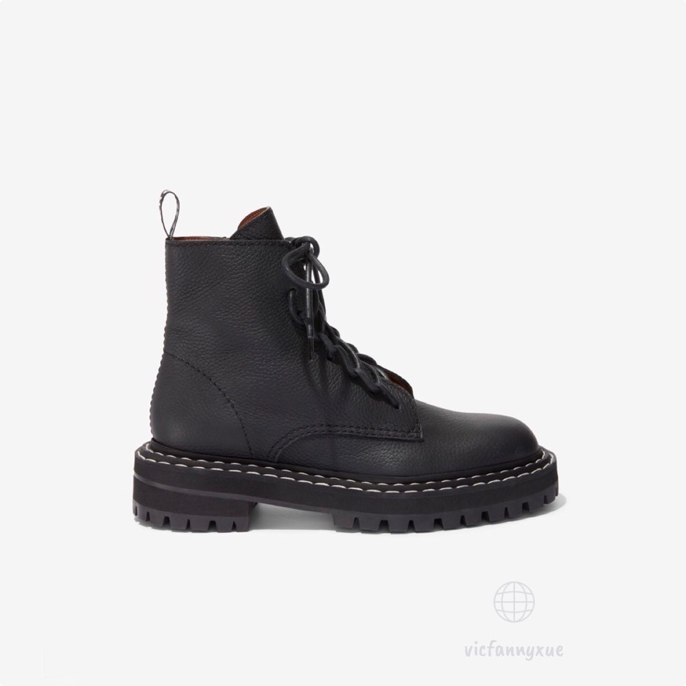Proenza Schouler stitch combat boots 7.5 38